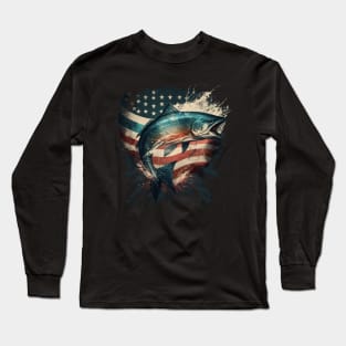 fishing america Long Sleeve T-Shirt